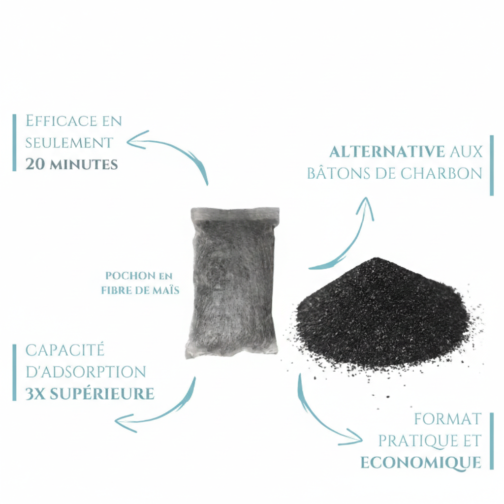 Le Pack "Évasion Pure" – 4 Filtres Nomades au Binchotan Le Charbon Actif Français
