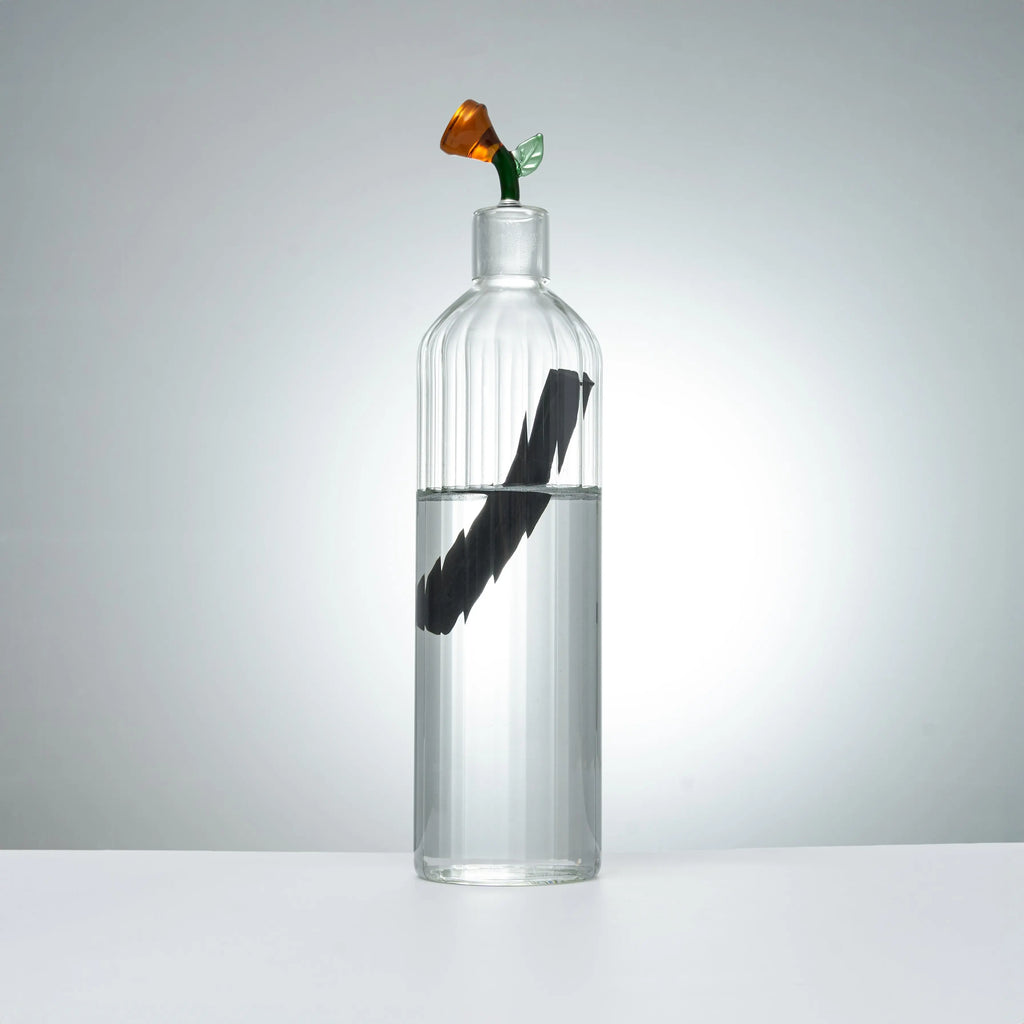 Carafe en verre 1L + 1 charbon de bambou BIJIN