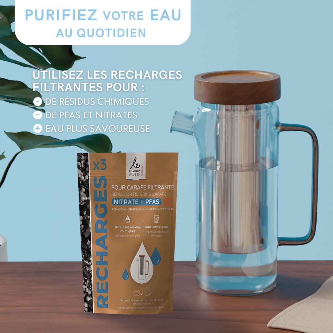 Carafe Filtrante en Verre Borosilicate 1.5L - Design & Pureté